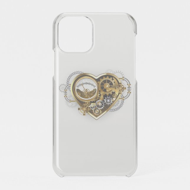 Steampunk Heart with a Manometer Uncommon iPhone Case (Back)