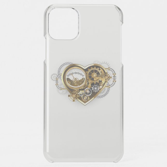 Steampunk Heart with a Manometer Uncommon iPhone Case (Back)