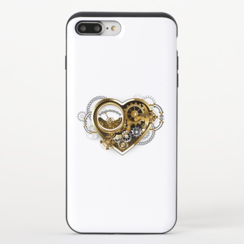 Steampunk Heart with a Manometer iPhone 87 Plus Slider Case