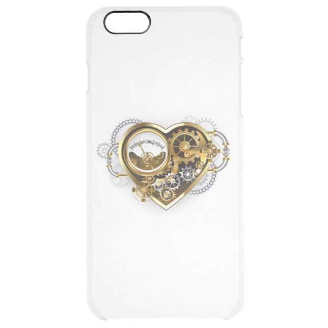 Steampunk Heart with a Manometer Uncommon iPhone Case (Back)