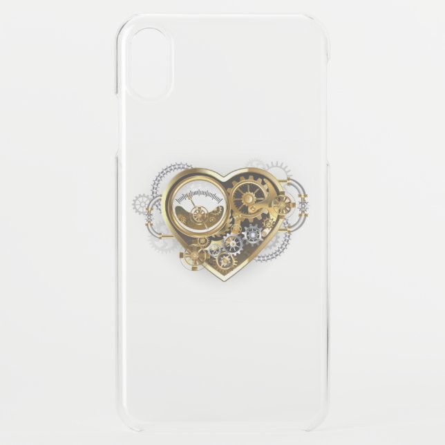Steampunk Heart with a Manometer Uncommon iPhone Case (Back)