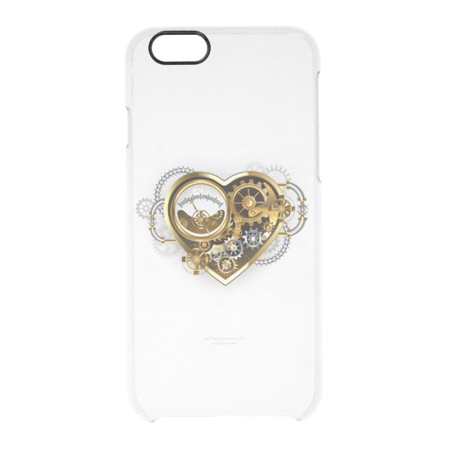 Steampunk Heart with a Manometer Uncommon iPhone Case (Back)