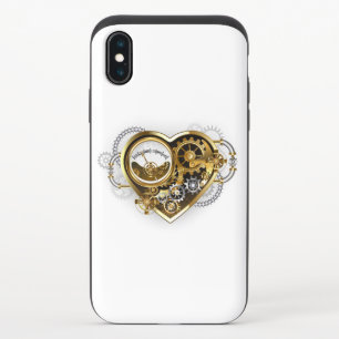 Steampunk Heart with a Manometer iPhone XS Slider Case