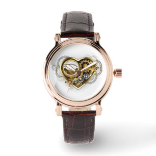 Steampunk Heart with a Manometer Watch