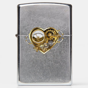 Steampunk Heart with a Manometer Zippo Lighter