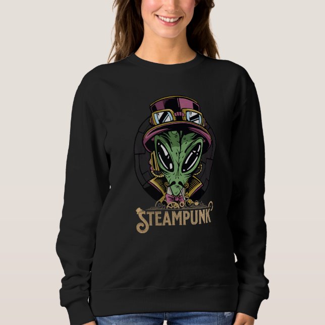 Steampunk Horror Vintage Tarot Retro Sweatshirt (Front)