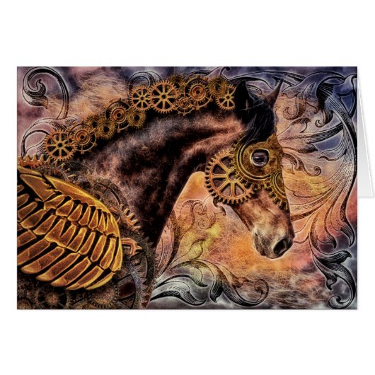 Steampunk Horse Cards (Front Horizontal)