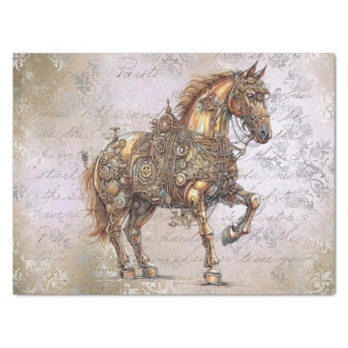 Steampunk Horse Tissue Paper