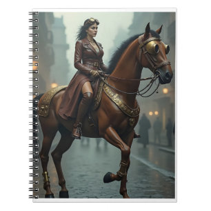 Steampunk Horse with Rider Notebook