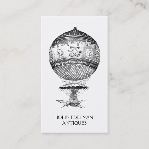 Steampunk Hot Air Balloon Antiques Dealer Business Card