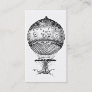 Steampunk Hot Air Balloon Business Card