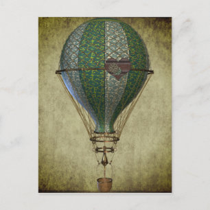 Steampunk Hot Air Balloon II Postcard