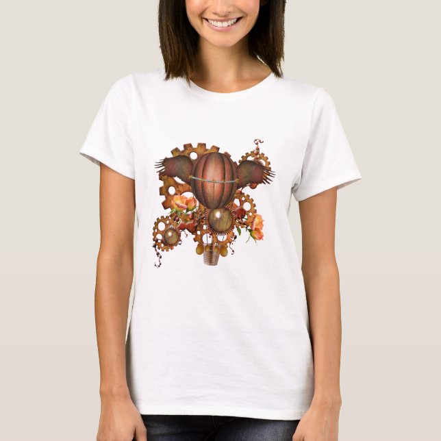 Steampunk Hot Air Balloon T-Shirt (Front)