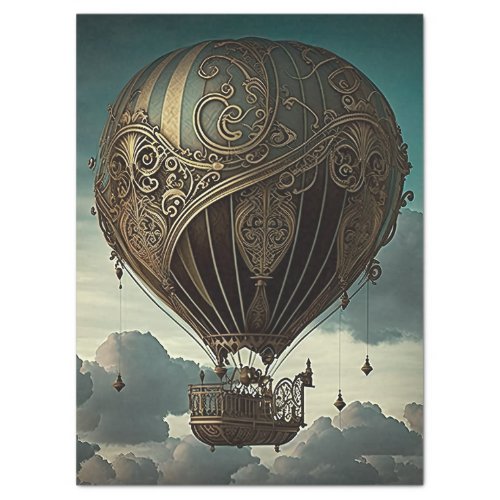 Steampunk Hot Air Balloon Tissue Paper