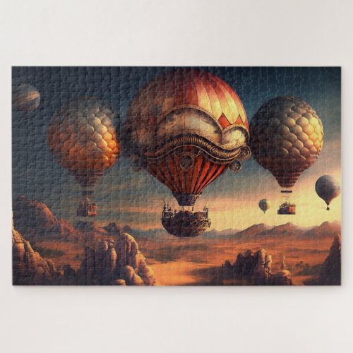 Steampunk Hot Air Balloons Jigsaw Puzzle