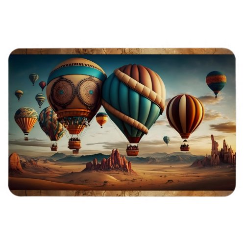 Steampunk Hot Air Balloons Magnet