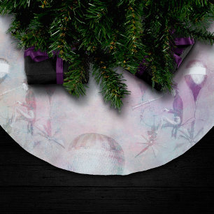 Steampunk Hot Air Balloons Vintage Feminine Brushed Polyester Tree Skirt