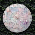 Steampunk Hot Air Balloons | Vintage Feminine Dart Board<br><div class="desc">90s Grunge, All Grown Up! Feminine, sophisticated Victorian era shabby chic steampunk seamless pattern featuring hot air balloons, antique bicycles, and a man on a grunge background. This vintage 1990s inspired abstract design features a gorgeous palette that adds perfect pop of color. For customizations or other colors, please visit JustFharryn...</div>