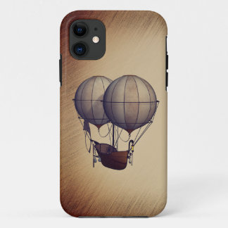 Steampunk Hot Air Balloons with Ship iPhone 11 Case