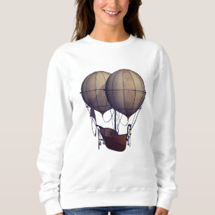 Steampunk Hot Air Balloons with Ship Sweatshirt