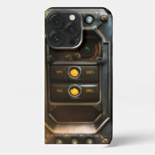 Steampunk III iPhone 13 Pro Slim Fit Case, Glossy Case (Back)
