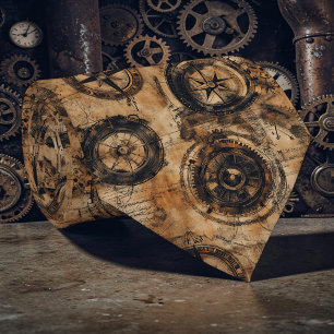 Steampunk Industrial Custom Necktie Tie
