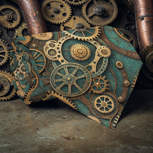 Steampunk Industrial Custom Necktie Tie