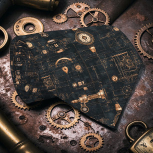 Steampunk Industrial Custom Necktie Tie