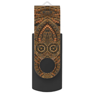 Steampunk Industrial Vintage Clockwork USB Flash Drive
