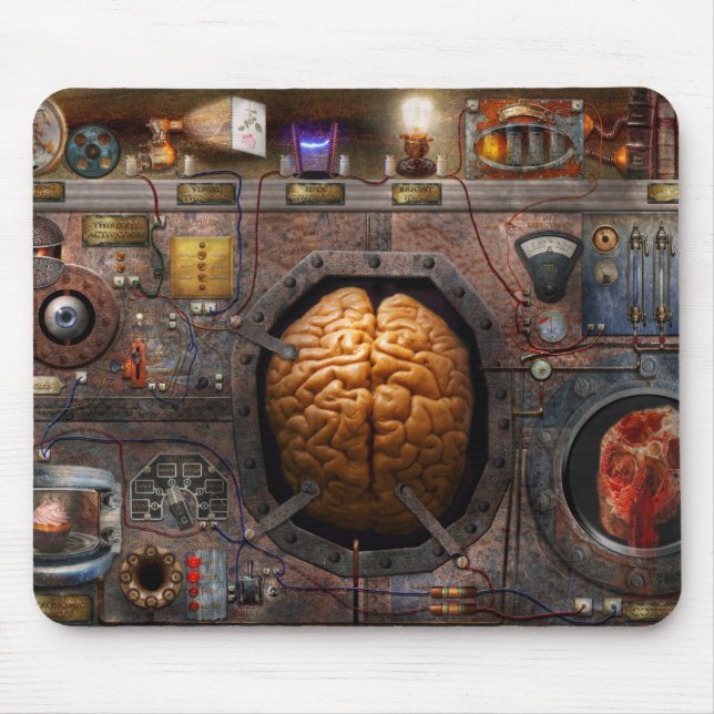 Steampunk - Information overload Mouse Pad (Front)