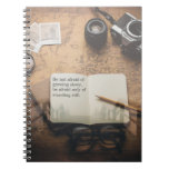 Steampunk Inspirational Quote Hardcover Notebook at Zazzle