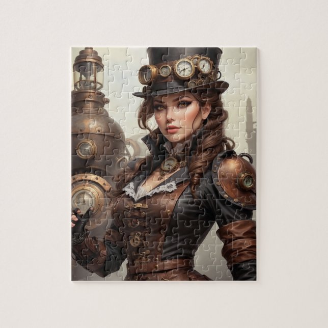 Steampunk Inspired Graphic Jigsaw Puzzle (Vertical)