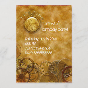 Steampunk Invitation