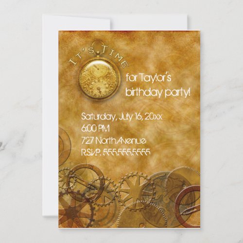 Steampunk Invitation