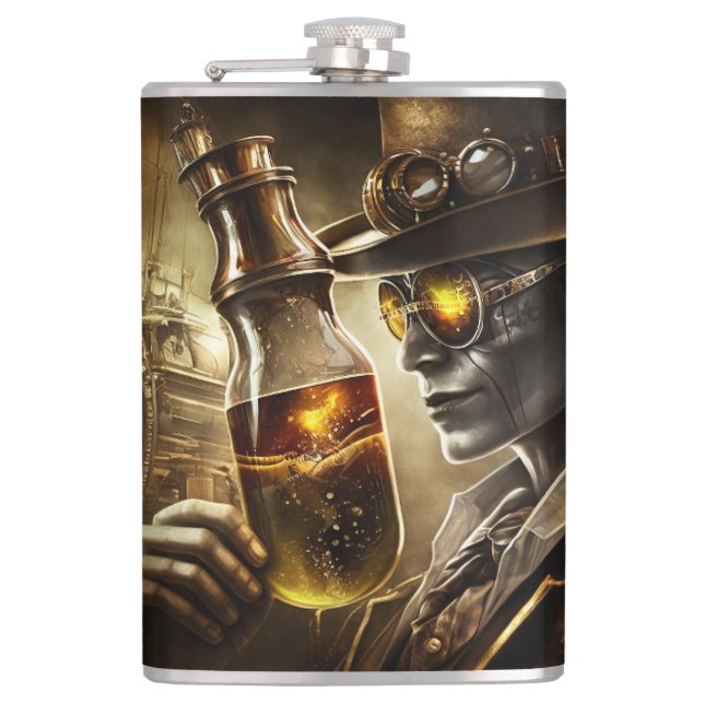 Steampunk Jazz Flask (Front)