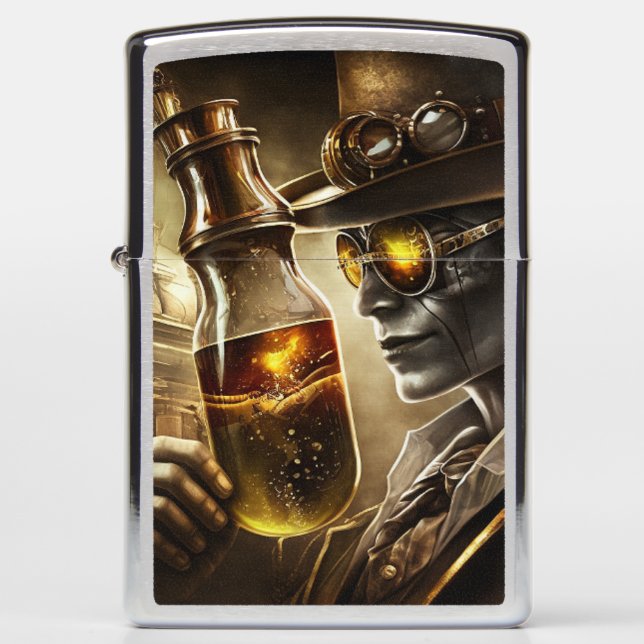 Steampunk Jazz Zippo Lighter (Front)