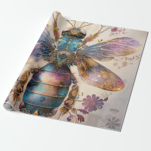 Steampunk Jewel Beetle Fantasy Art (2) Wrapping Paper