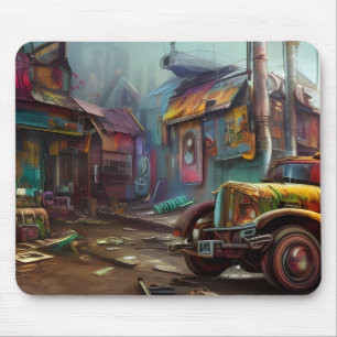 Steampunk Junk Yard Mouse Pad