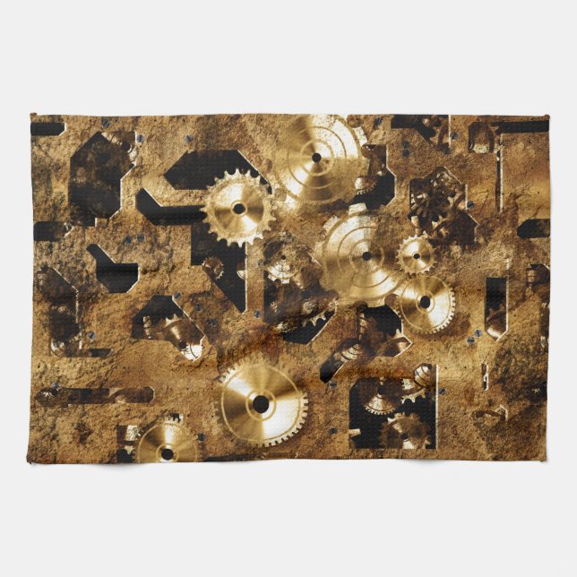 Steampunk Kitchen Towel (Horizontal)