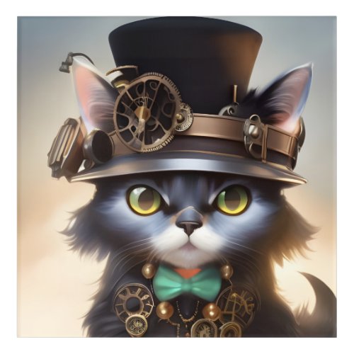 Steampunk Kitten Acrylic Print