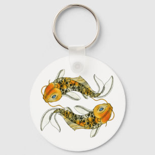 Steampunk Koi Keychain
