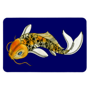 Steampunk Koi Premium Flexi Magnet