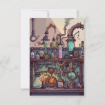 Steampunk Laboratory Thank You Card