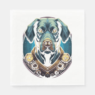 Steampunk Labrador Classic T-Shirt Napkins