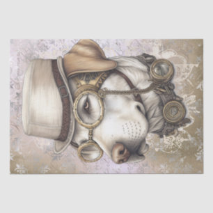 Steampunk Labrador Dog Tissue Paper