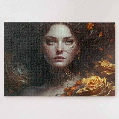 Steampunk Lady Jigsaw Puzzle