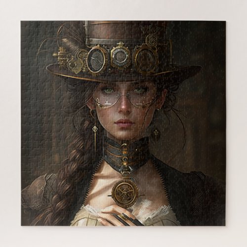 Steampunk Lady Jigsaw Puzzle