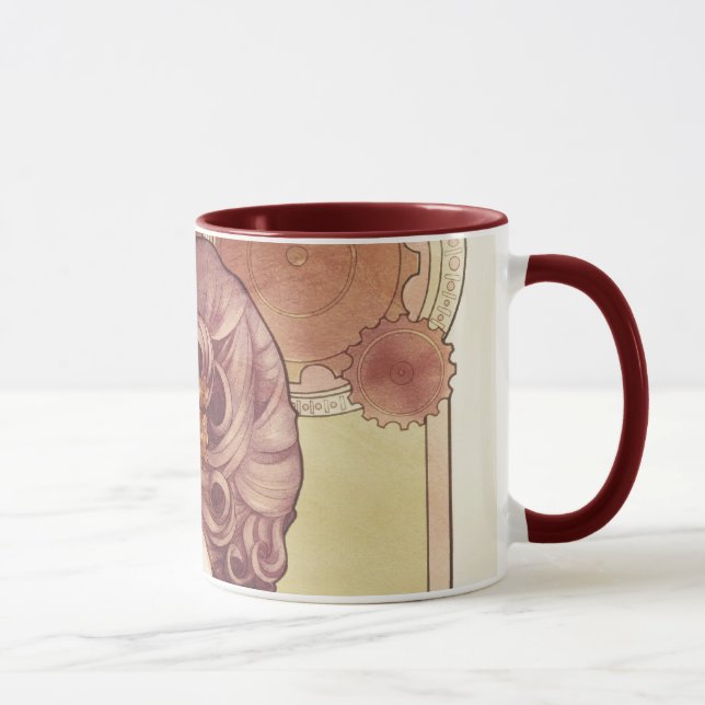 steampunk lady mug (Right)