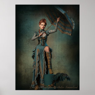 Steampunk Lady Poster