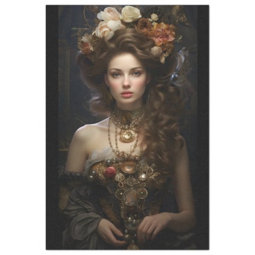 Steampunk Lady Tissue Paper